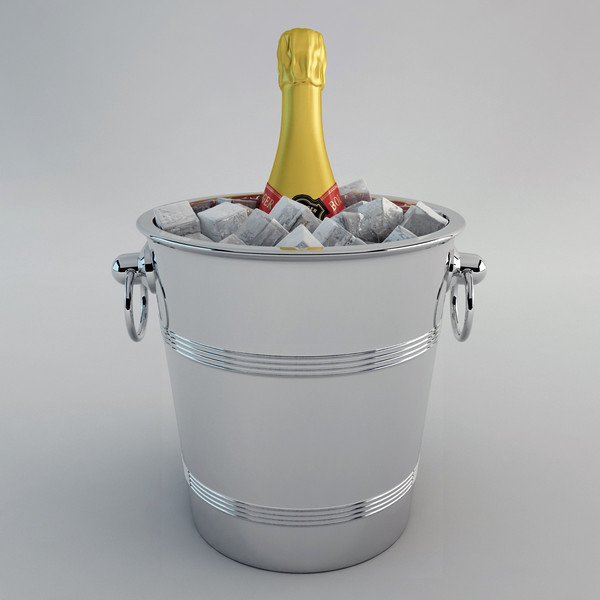 maya champagne ice bucket - Champagne Ice Bucket by happy3D